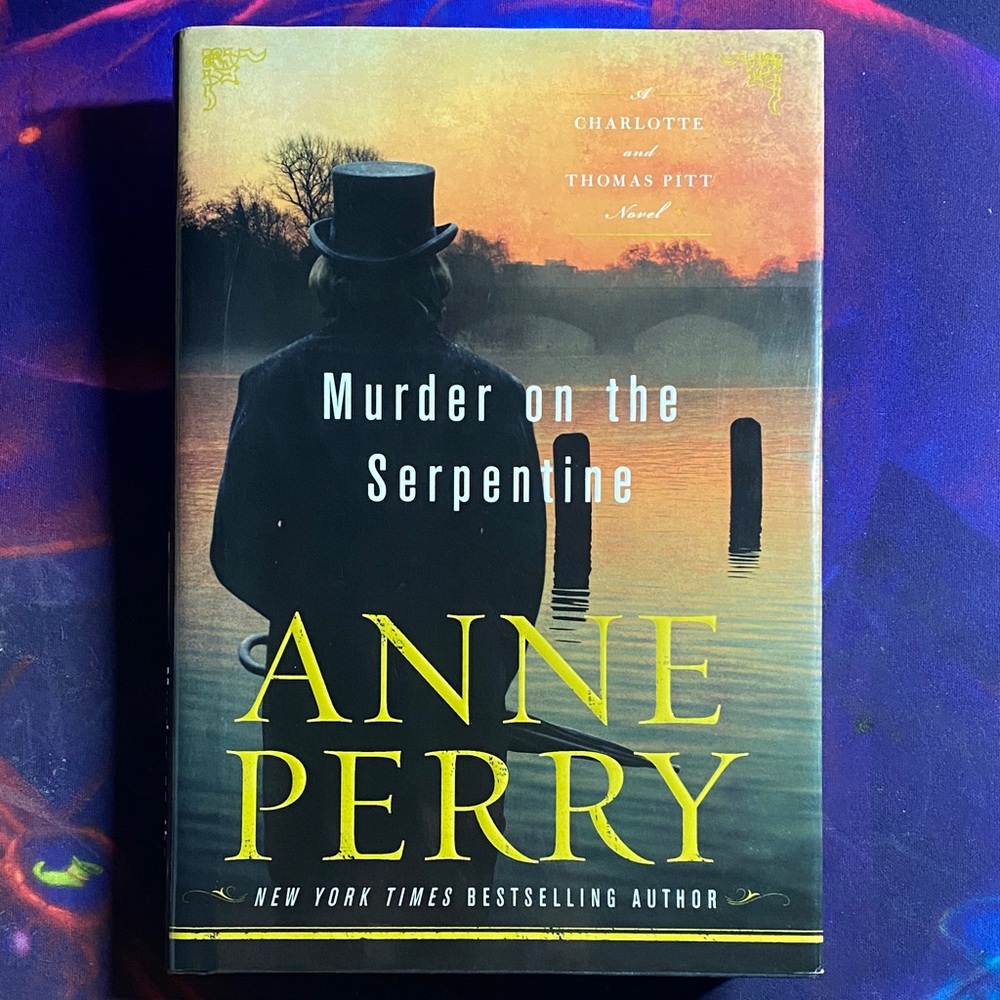 Anne Perry 'Murder on the Serpentine' Coffee Table Book - Black and Yellow